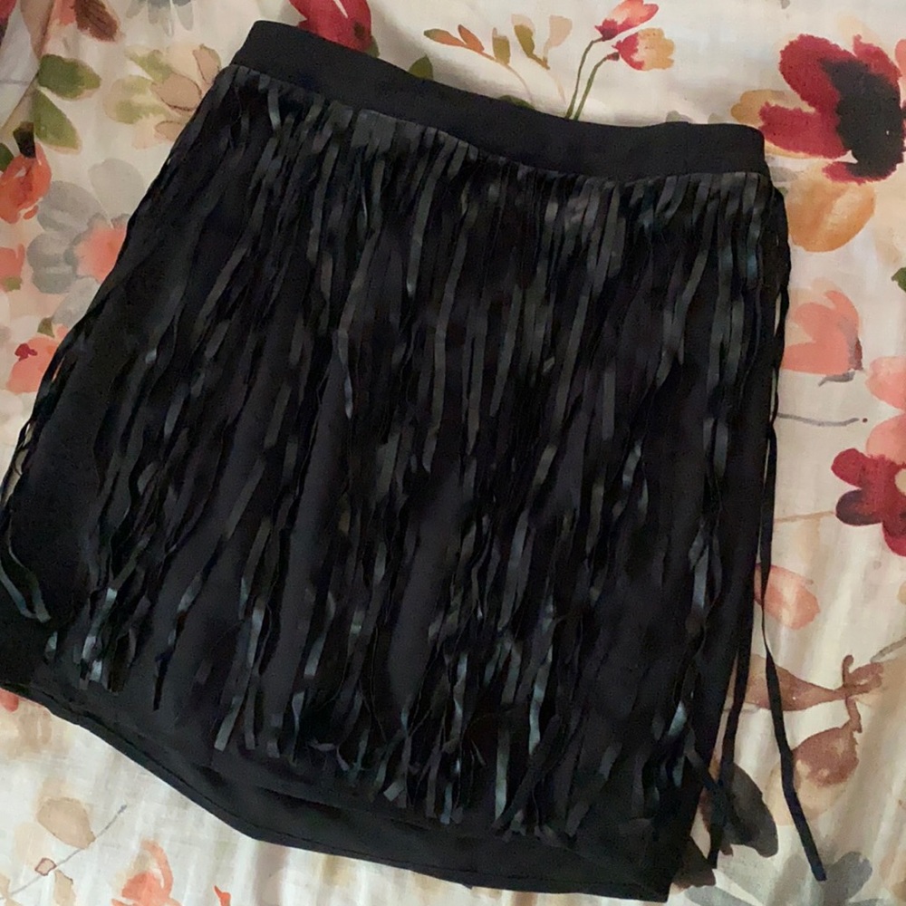 Perfect date fringe skirt